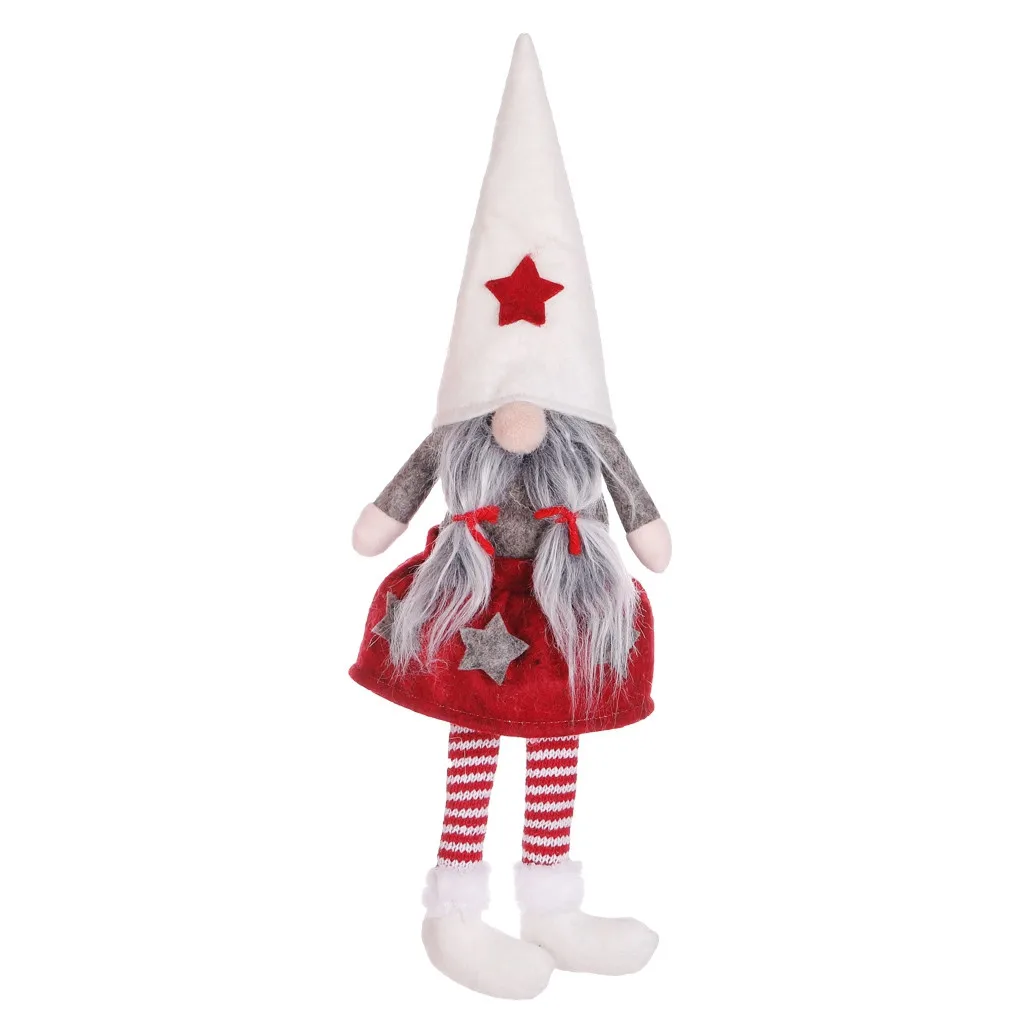 Рождественские подвесные длинные ноги без лица шведский Санта Клаус гномы
