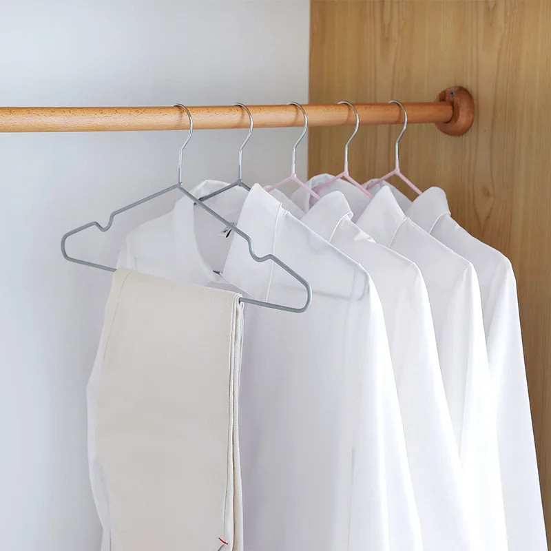 

Прочная вешалка для одежды, бесшовная пластиковая Бытовая Нескользящая Подставка для одежды, органический органайзер для рубашек, вешалка ...