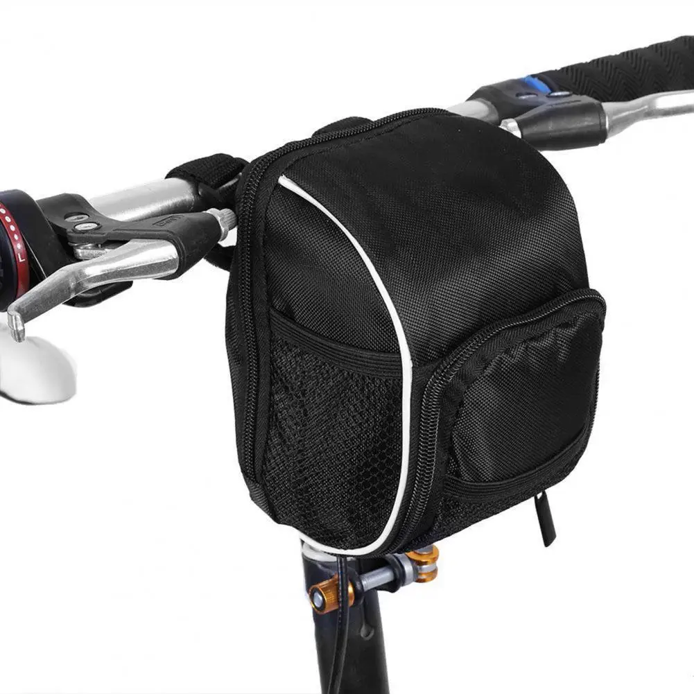 

Bicycle Bag Large Capacity Waterproof Polyester Wear-resistant Easy to Carry Handlebar Bag for Men