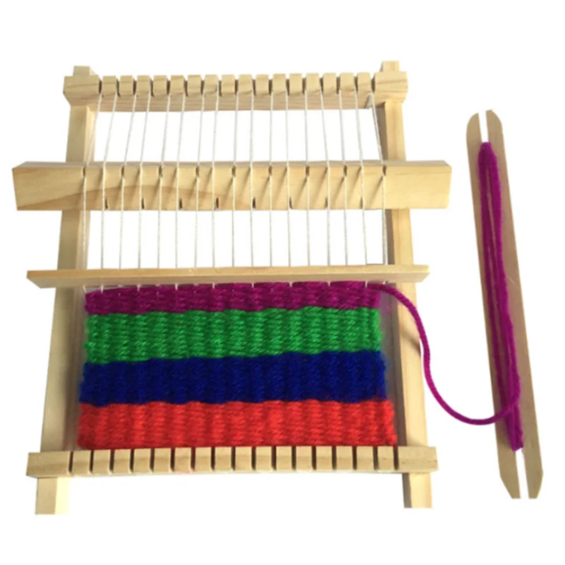 Детский ткацкий станок сделай сам игрушки ручной вязки деревянный детский