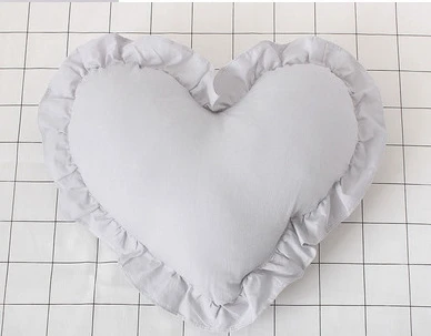 heart pillow Комплект из 5 предметов, бамперы для кроватки+ Натяжные простыни, Детские хлопковые бамперы для кроватки, барьер для детской кроватки, постельные принадлежности для детской комнаты - Цвет: heart pillow