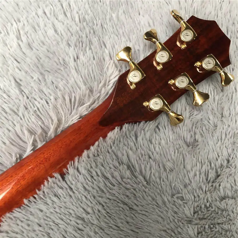 Оптовая продажа новинка акустическая гитара SP14 All Koa инкрустированная вручную