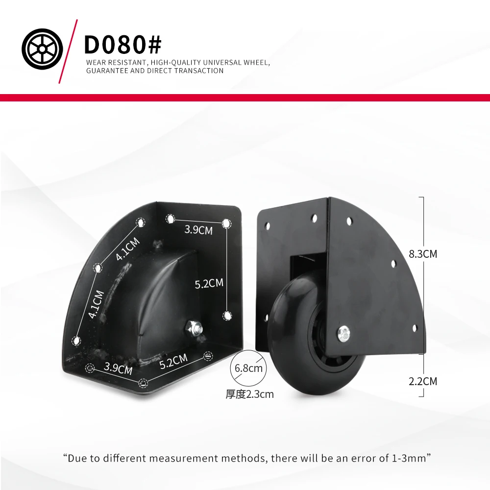 DiLong D080 Genuine Leather Office Suitcase Luggage Trolley Black Spare Wheel Wear-resistant Non-slip Quality Silent  Casters