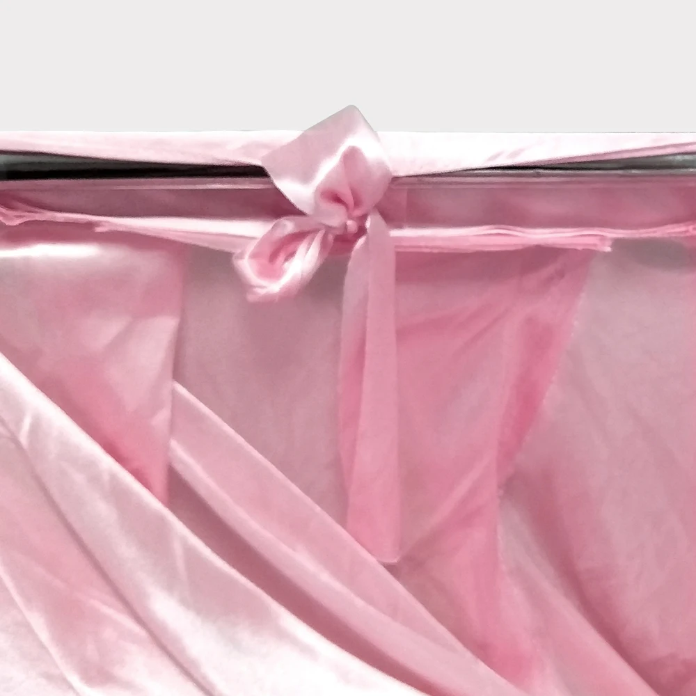 

3x6m ice silk white & pink curtain wedding party decoration