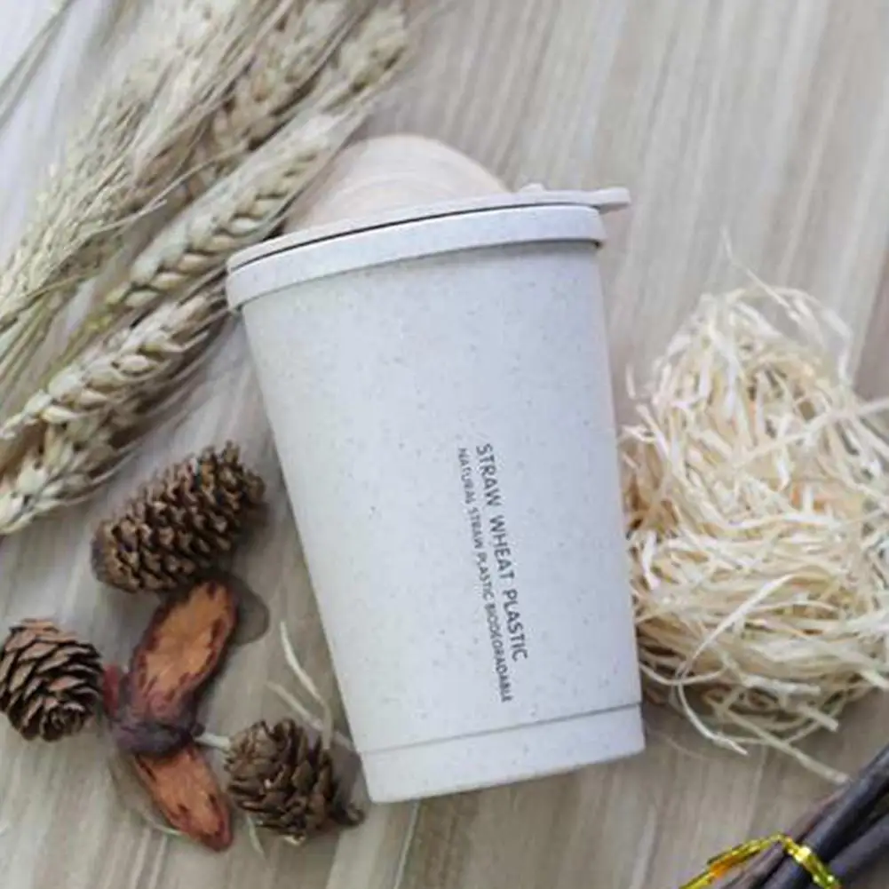 280 мл Экологически чистая кружка герметичная Двухстенная изоляция солома из