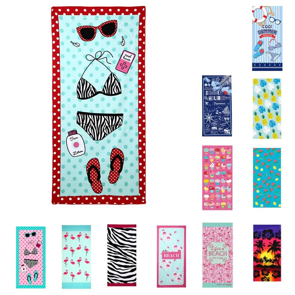 

Beach Towel Skin-friendly Fadeless Polyester Extra Large Bath Towel for Dorm