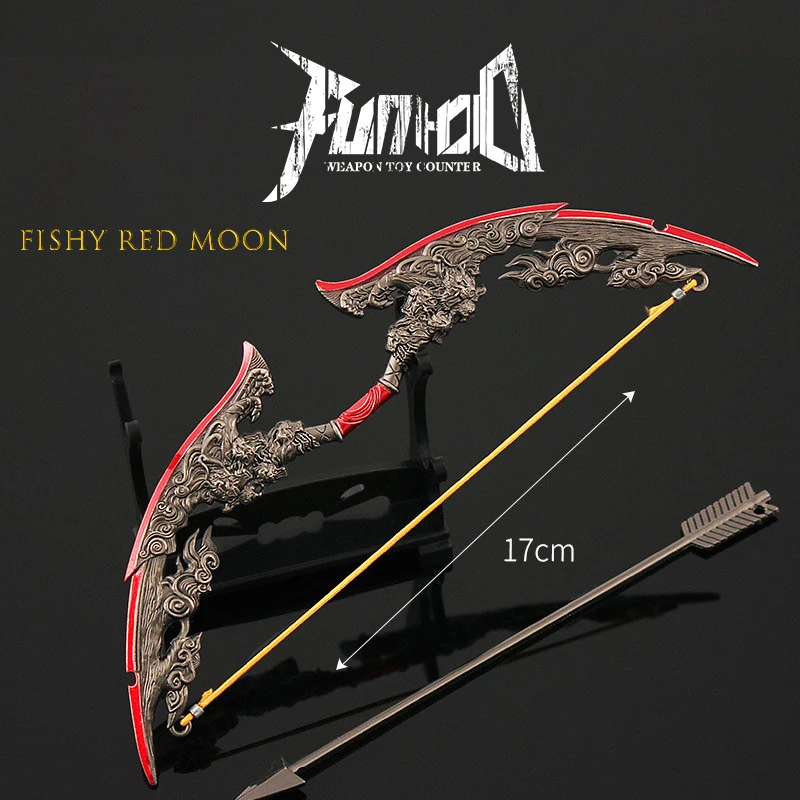 

Naraka: Bladepoint Scarlet Moon Alloy Bow And Arrow Sword Game Weapon Handicraft Model Christmas Children Holiday Toy Gift