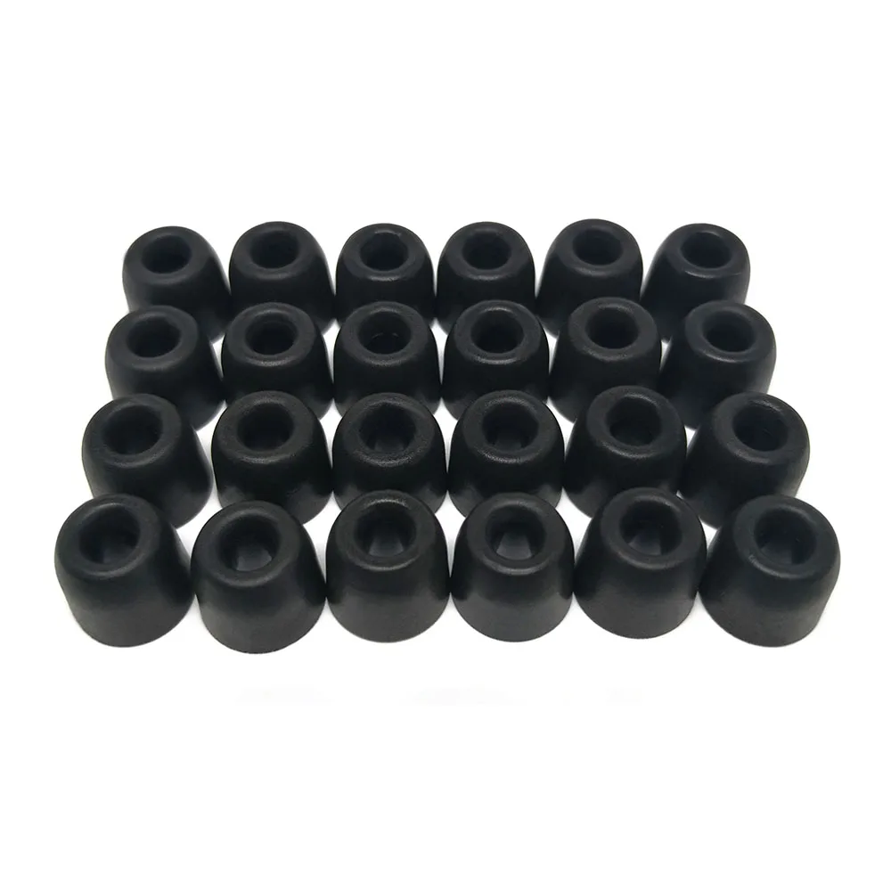 T400 (M) black 24pcs 24 шт./12 пар T400 4,9 мм наушники с эффектом памяти ANJIRUI Оригинальные Насадки из пены T500 амбушюры для всех наушников наушники-вкладыши - Цвет: T400 (M) black 24pcs