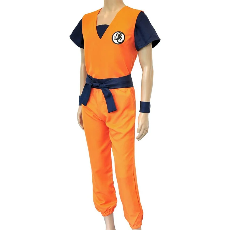 Anime Cosplay Costume Halloween Party Costume Son Goku Training Clothing At The Lord of The Turtles