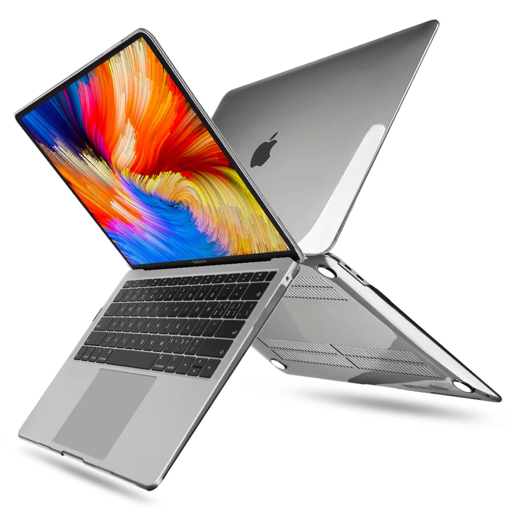 Прозрачный пластиковый твердый чехол для MacBook 13Air 2020 Retina Pro 13 15 16 дюймов ноутбука +