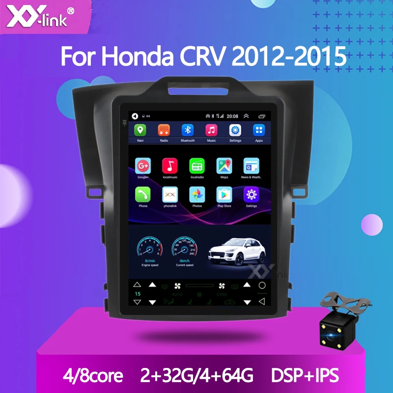 Автомобильный мультимедийный Dvd плеер экран 9 7 дюйма в стиле Tesla Android 10 0 для Honda CRV