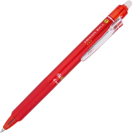 3 шт./лот пилот LFBK-23EF(F) 0,5/0,7 мм Выдвижной FRITION стираемый фриксион мяч стук кликер 3 цвета офисные и школьные принадлежности - Цвет: 0.5mm red