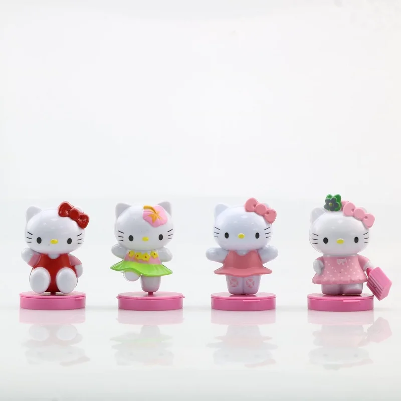 

8pcs/set cartoon Ktcat kawaii exquisite 6 cm toy doll anime PVC cosplay cake decoration original childrens birthday gifts