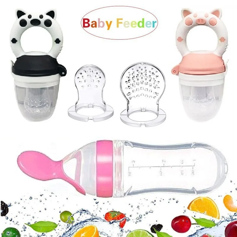 

1/3PC Newborn Baby Feeding Bottle Fresh Food Fruit Milk Feeding Bottles Nibbler Infant Baby Supplies Nipple soother Bottles
