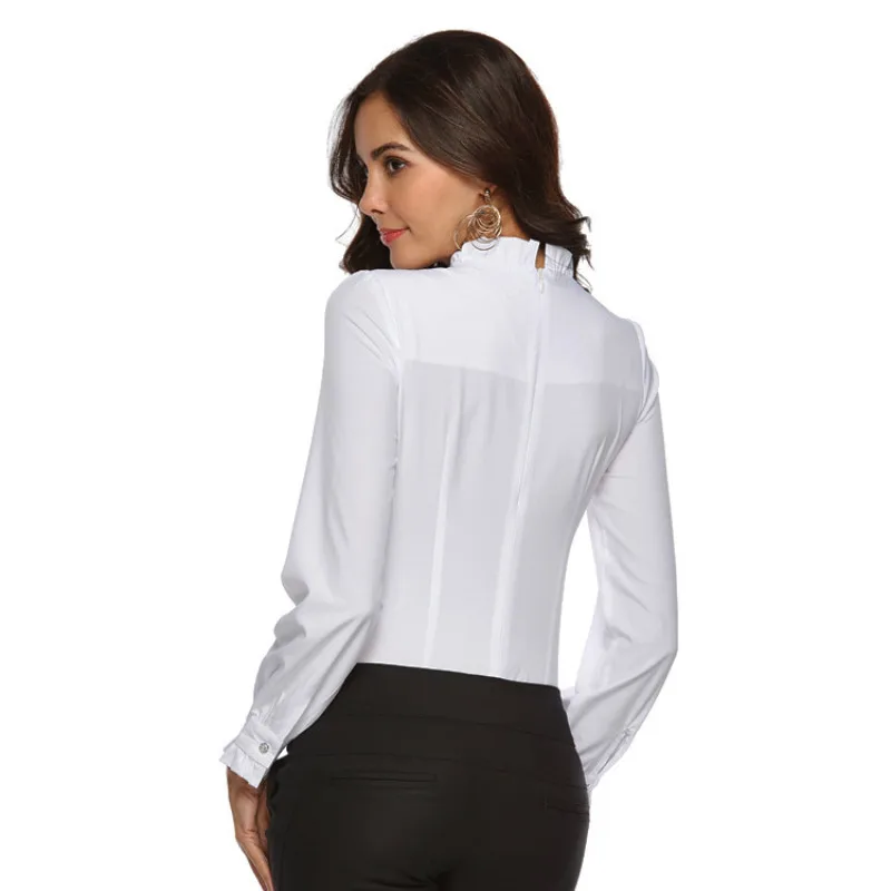 Элегантная блузка Ruoru с оборками и вырезами повседневные пляжные блузы рубашка