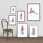 Плакат медицинский на стену, винтажный постер по методике анатомии ног, мышечной системы, с принтом на холсте, для обучения телу