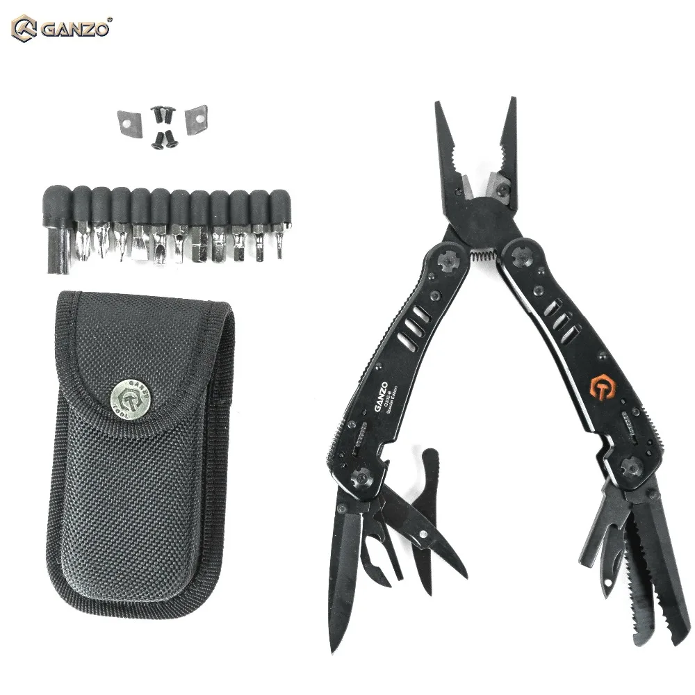 Ganzo G302 G302B мульти инструмент нож плоскогубцы EDC инструменты складной