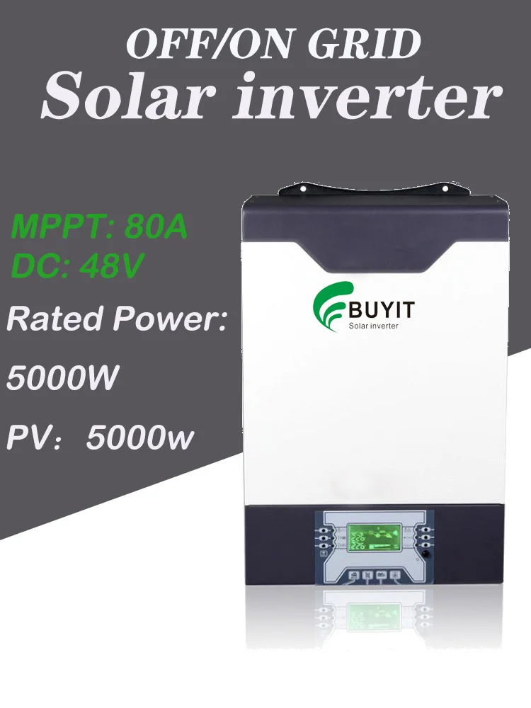 5000W 48VDC 80A инвертор mppt Контроллер заряда 5kva 5kw Гибридный солнечный питания Off/сетки