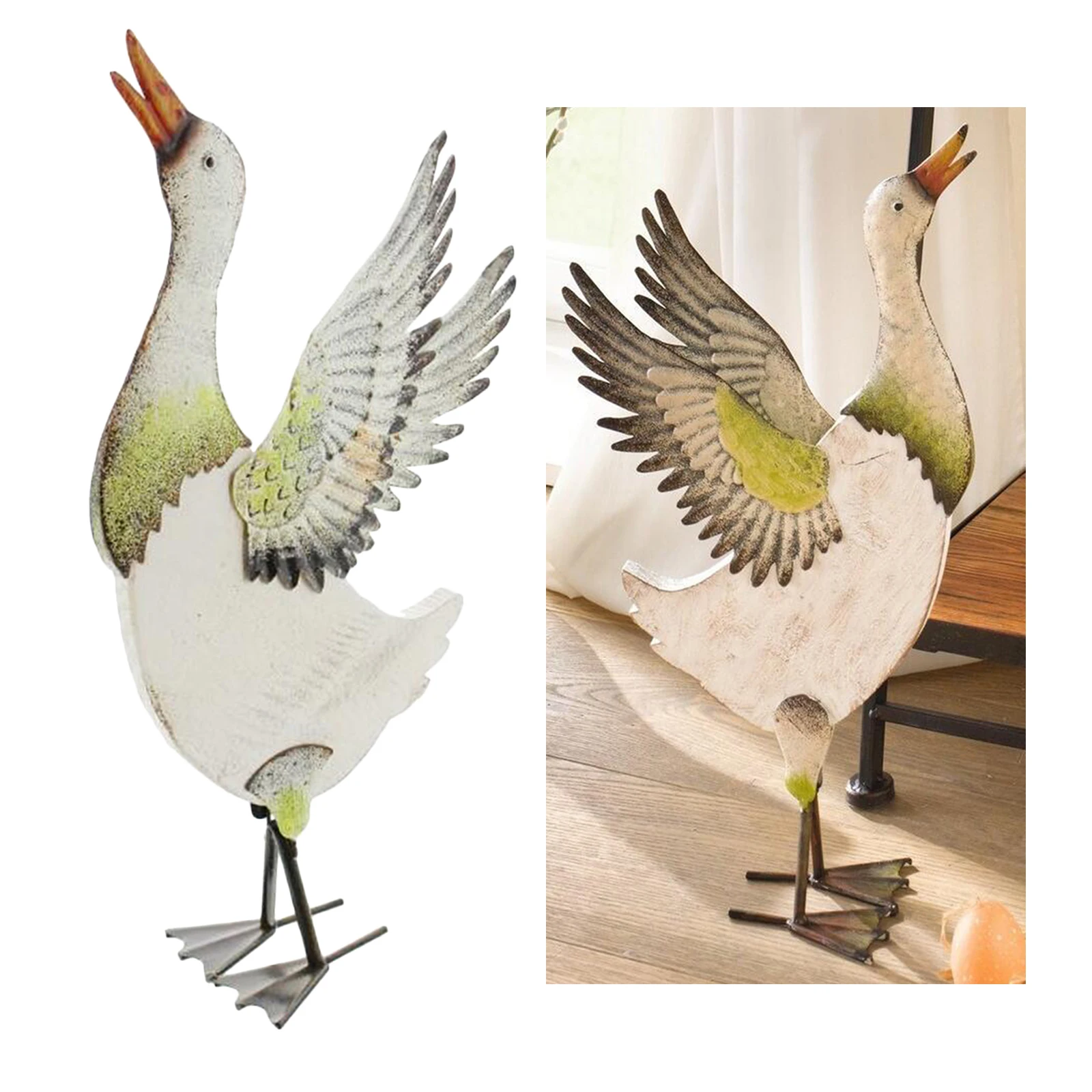 

Exquisite Colorful Duck Garden Statue Figurines for Outdoor Housewarming Gift Artwork