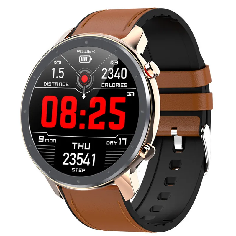 

Business Smart Watch Men ECG+PPG Heart Rate Blood Pressure Monitor IP68 Waterproof Weather Smartphone Bluetooth APP Smartwatch