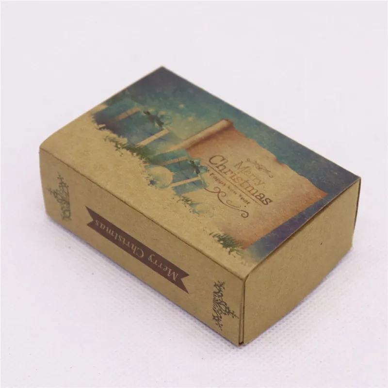 box as pic 5 шт. в партии, веселая Рождественская Подарочная посылка, ручная работа, милая Свадебная посылка, белая/крафт-коробка с цветочным узором - Цвет: box as pic