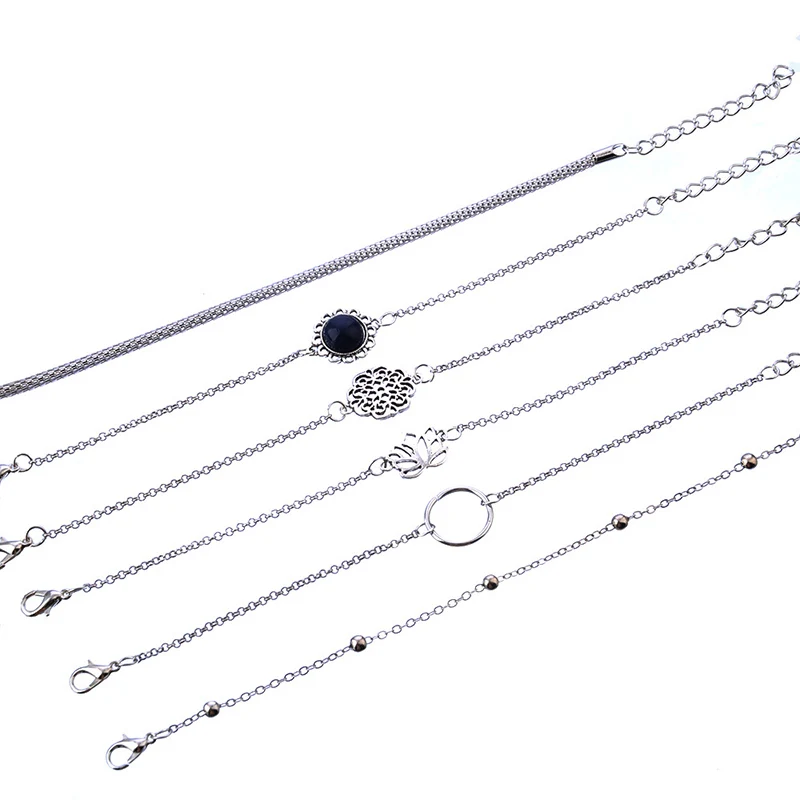 Женский винтажный комплект из браслета и кольца|Цепочки браслеты| |