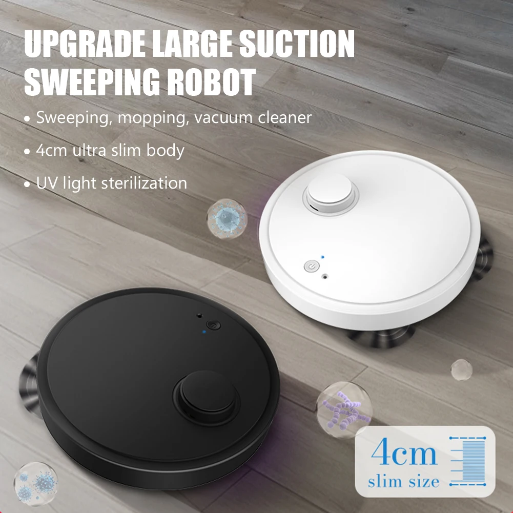 Robot aspirador OB12, esterilizaci&oacute;n de luz UV, succi&oacute;n de 1500Pa, antica&iacute;da de obst&aacute;culos de prevenci&oacute;n autom&aacute;tica, l&aacute;mpara UV, fregado en seco y h&uacute;medo-0