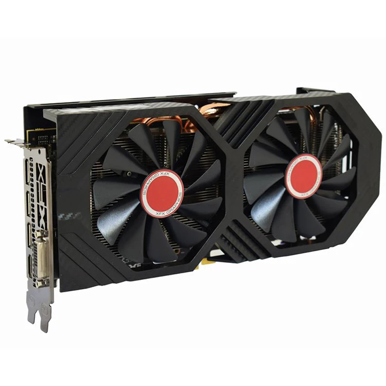 Бывшая в употреблении игровая Видеокарта MSI XFX AMD Radeon RX 590 ARMOR 8G с памятью 8 Гб 256 бит