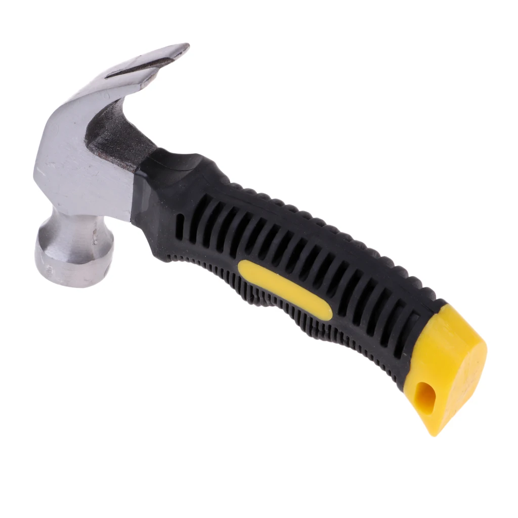 

Outdoor Camping Non Slip Stubby Claw Hammer W/ Nail Pegs Starter