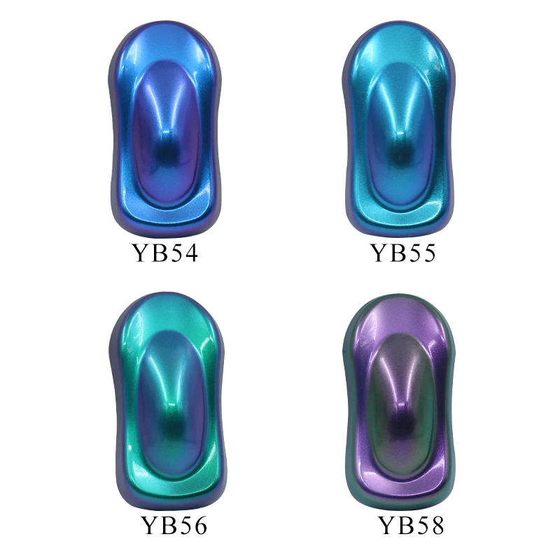 4 сумки пигмент Хамелеон порошковое покрытие которые могут изменить свой цвет