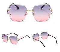 women fashion beach outdoor ultralight rimless frame eyeglasses