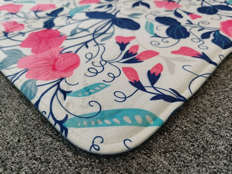 Набор из трех предметов коврик с принтом птиц и цветов для балкона ванной кухни 3D