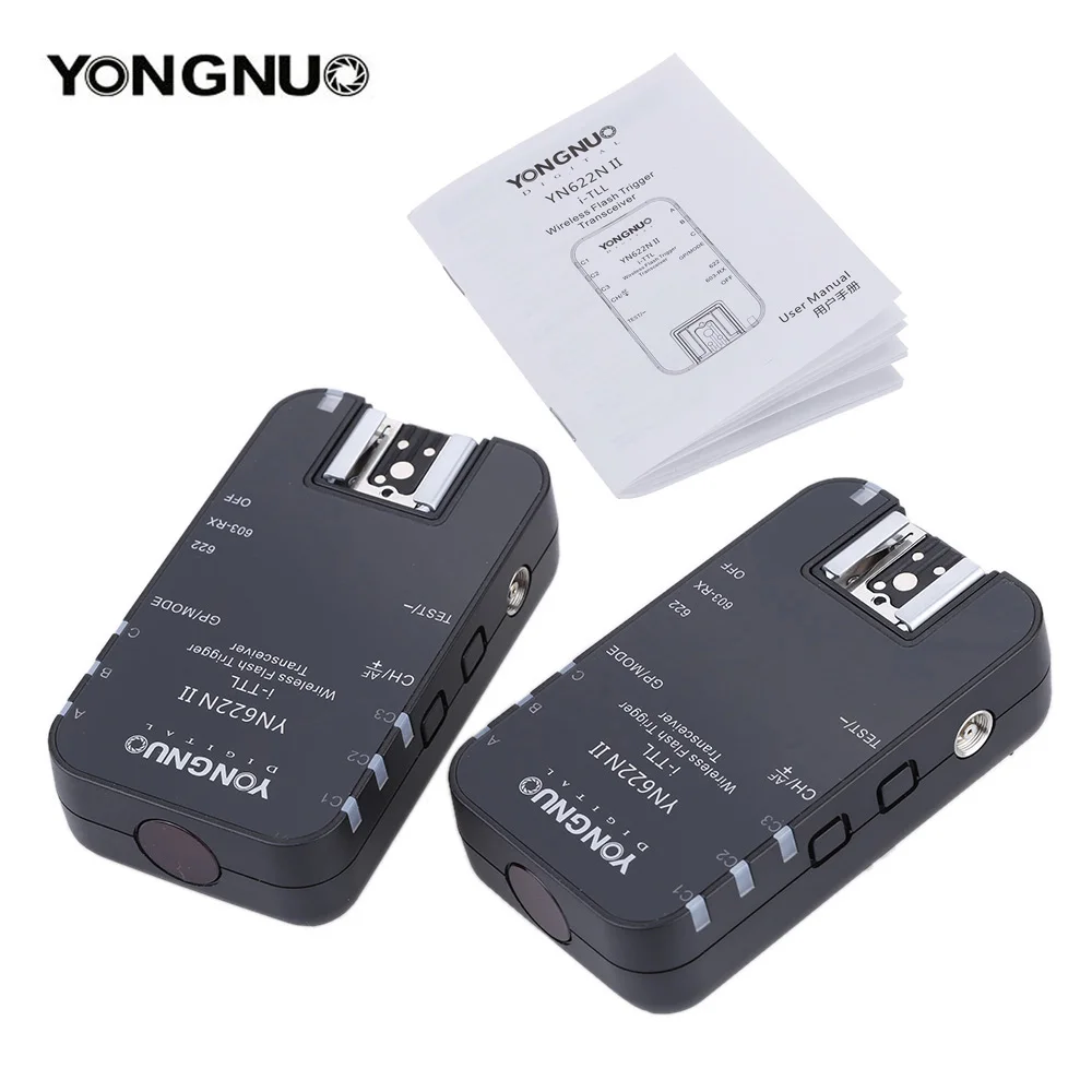 

YONGNUO YN622N II 2.4G Wireless i-TTL Flash Trigger Receiver Transmitter Transceiver for Nikon D70 D80 D90 D200 D300 D600 Series