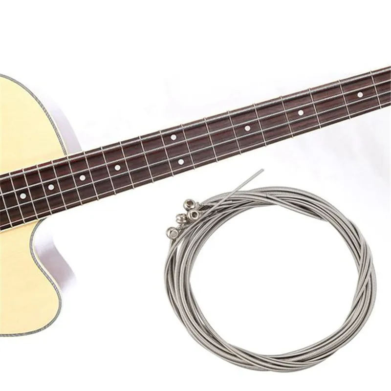 Набор из 4 стальных струн для струнной бас гитары|Детали и аксессуары гитар| |