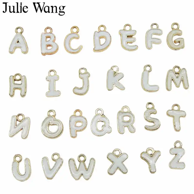 Julie Wang эмалевые Подвески в виде надписи Английский алфавит из сплава