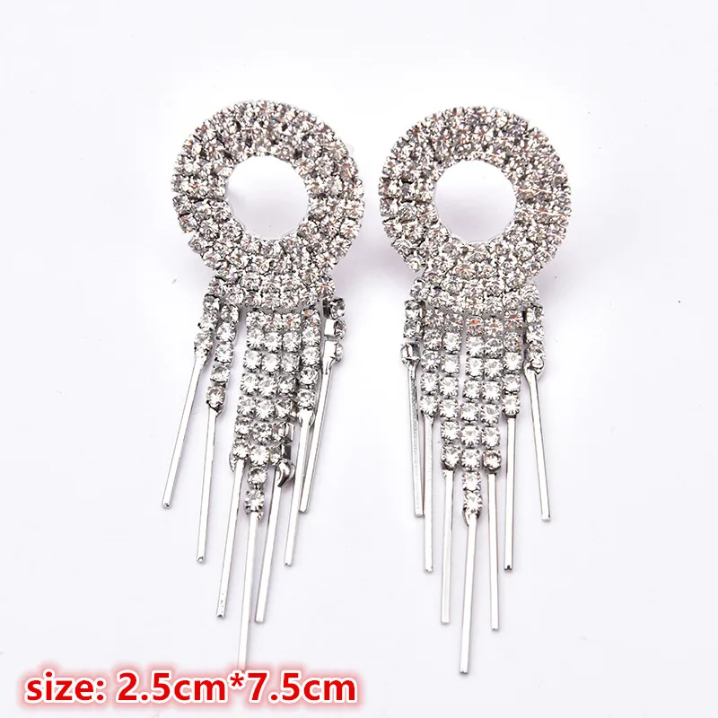 Брошь геометрической формы 2 шт./лот с прозрачными кристаллами стразами