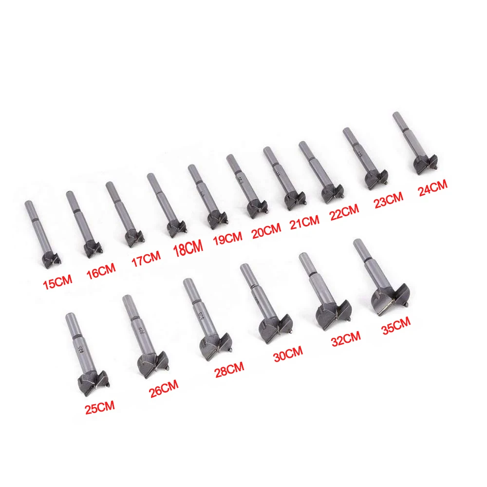 

16 Pcs 15-35mm Forstner Drill Bits Set,Woodworking Hole Saw Set Wood Cutter Auger Opener Drilling Tool Kits,Carbide Bits