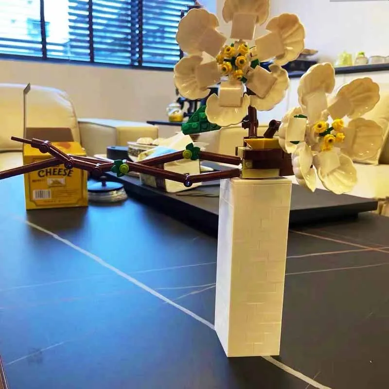 

Idea Series Plants Tree Vase Potted Phalaenopsis Blossom Building Blocks Bricks Flowers Home Decor Assemble Toys For Kids Gift
