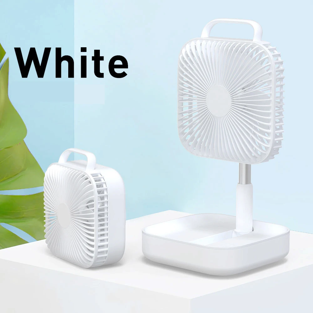 

Smart Portable Folding Fan Adjustable Angle Mute Shaking Head Four Modes 10000mAh Battery Removable Cleaning For Office Outdoor