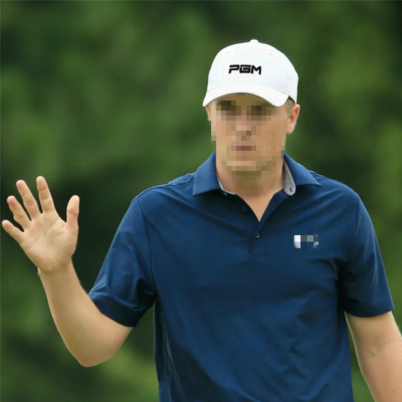 PGM Golf Caps Adjustable Hats Outdoor Sport Cycling Hiking Cap For Men Women Windproof Travel Cotton Golf Caps Black White