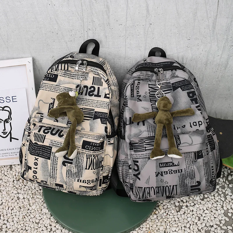 Рюкзак для женщин 2020 модная женская сумка через плечо с буквами школьная девочек