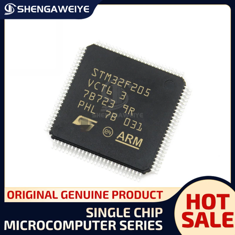 5 шт./лот 100% оригинальный заводской чип IC STM32F205RCT6 STM32F205RET6 STM32F205RFT6 STM32F205VBT6