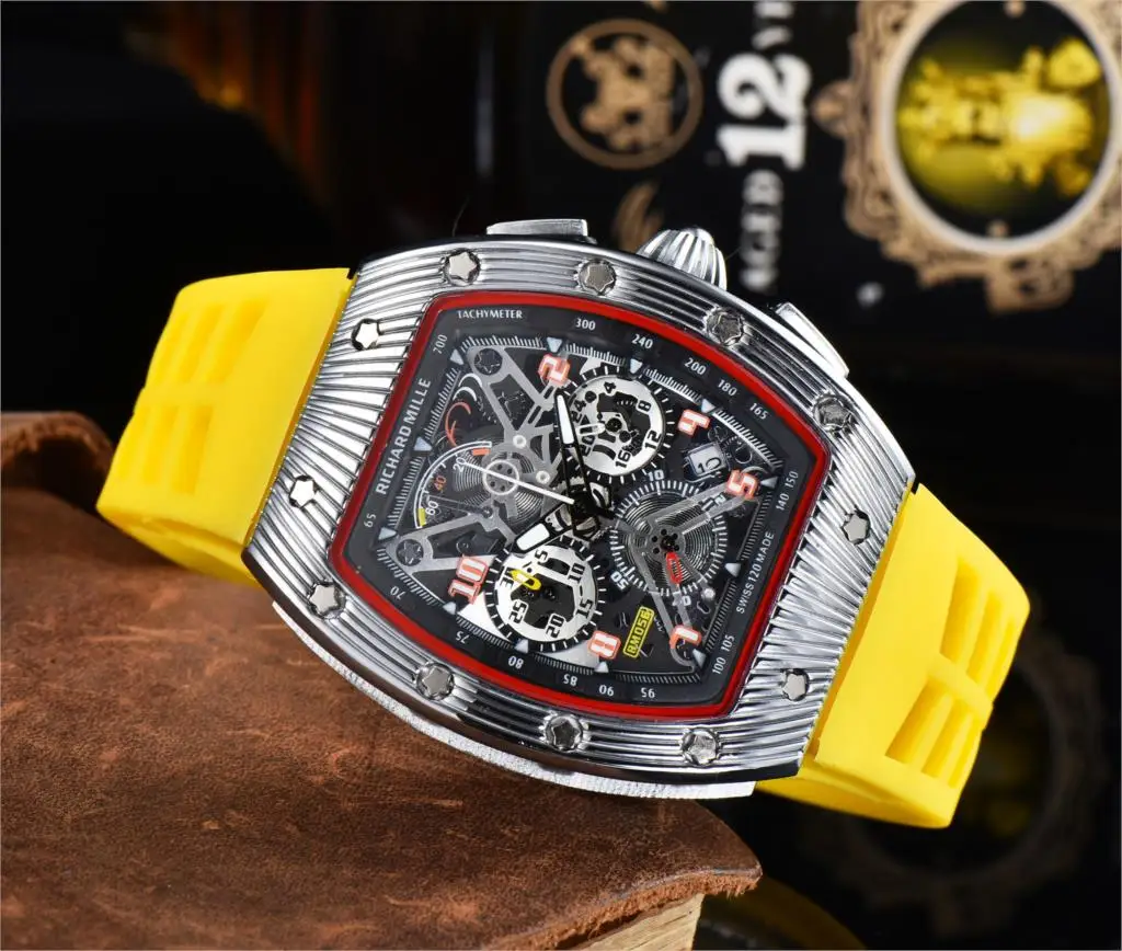 

2021 personality men's ghost head watch six-pin Shi Ying men's watch