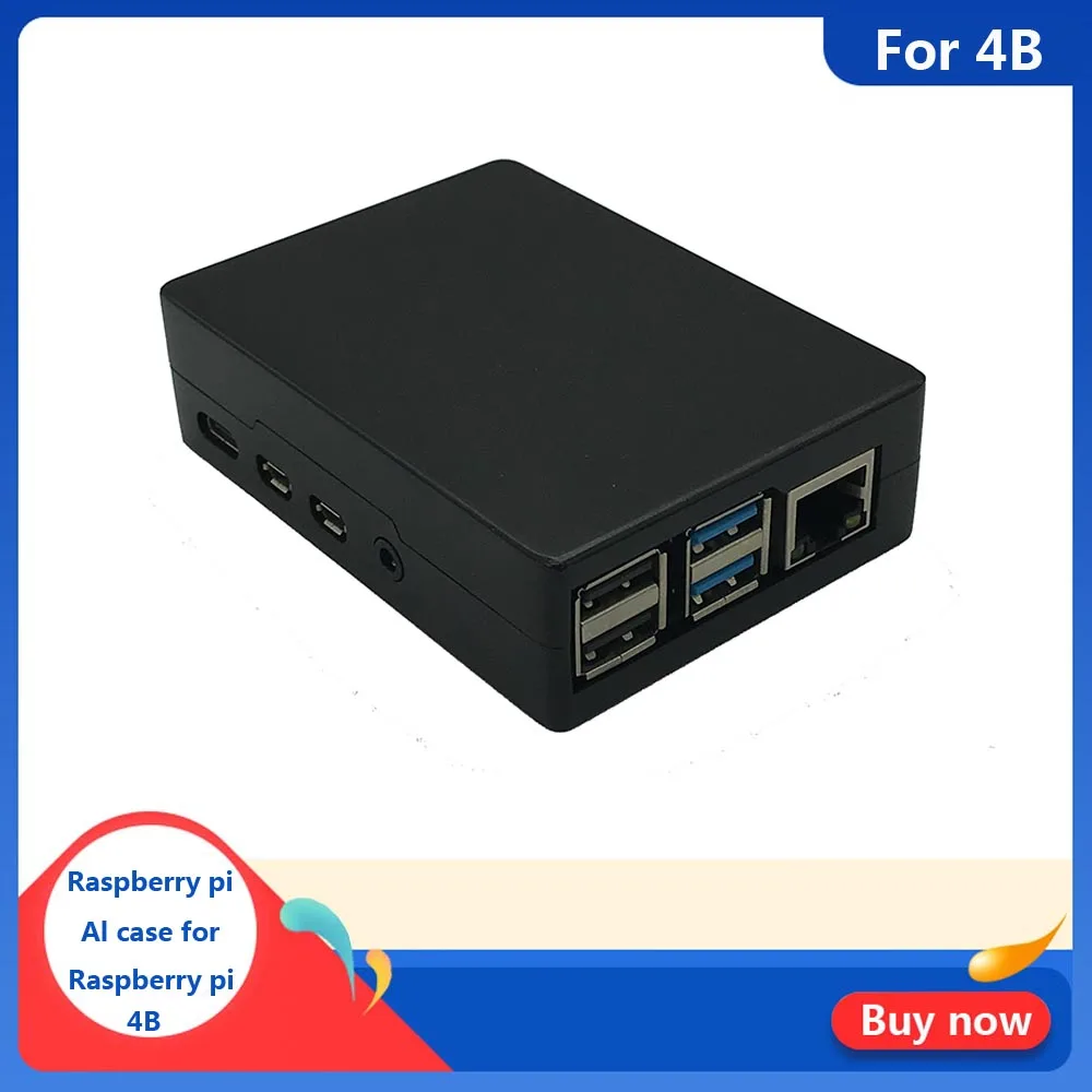 Raspberry Pi 4 Алюминий Чехол черный чехол Корпус металлический Совместимость с pi 4B