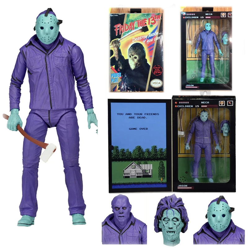 С музыкой оригинальный NECA Horror Friday 13th Decory Jason видеоигра power Play версия экшн фигурка