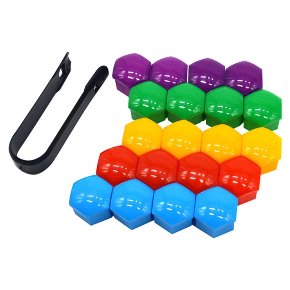 20pcs 17mm 19mm Car Wheel Nut Caps Protection Covers Anti-Rust Auto Hub Screw Cover Tyre Bolt Exterior Decoration | Автомобили и