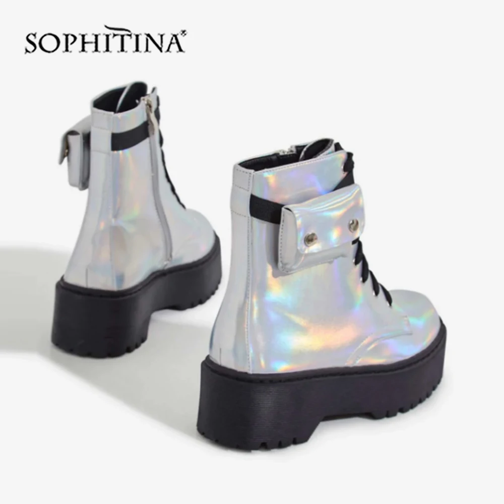 SOPHITINA/Ботинки martin женские высокого качества ручной работы. Пикантная модная