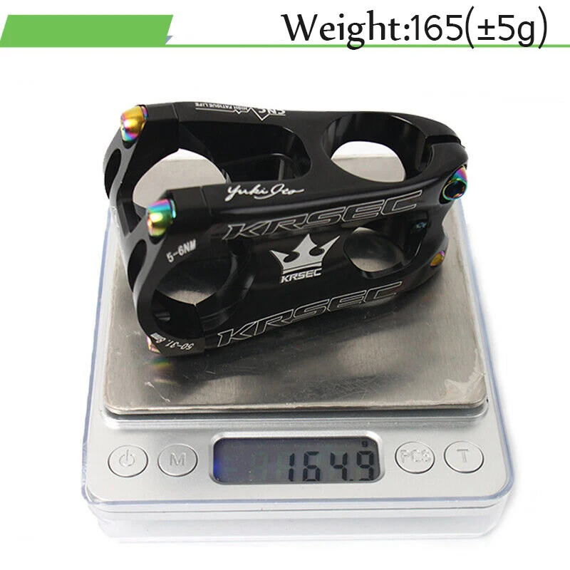 

KRSEC 28.6*31.8*50mm Ultralight Alloy BMX DH Downhill Bicycle Handlebar Stem Cycling Mountain Bike Bar Stem MTB Bicycle Parts