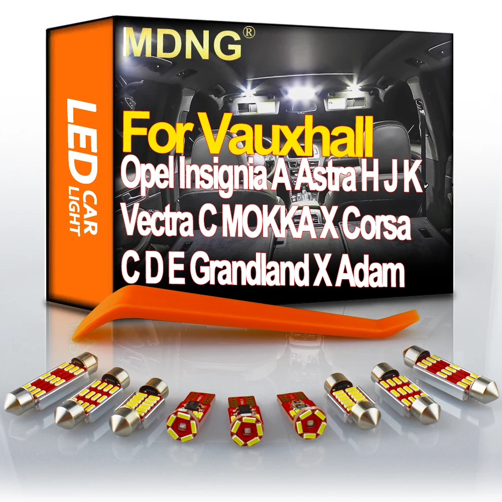 MDNG Canbus Автоматическая внутренняя светодиодная подсветка светильник Kit для Vauxhall