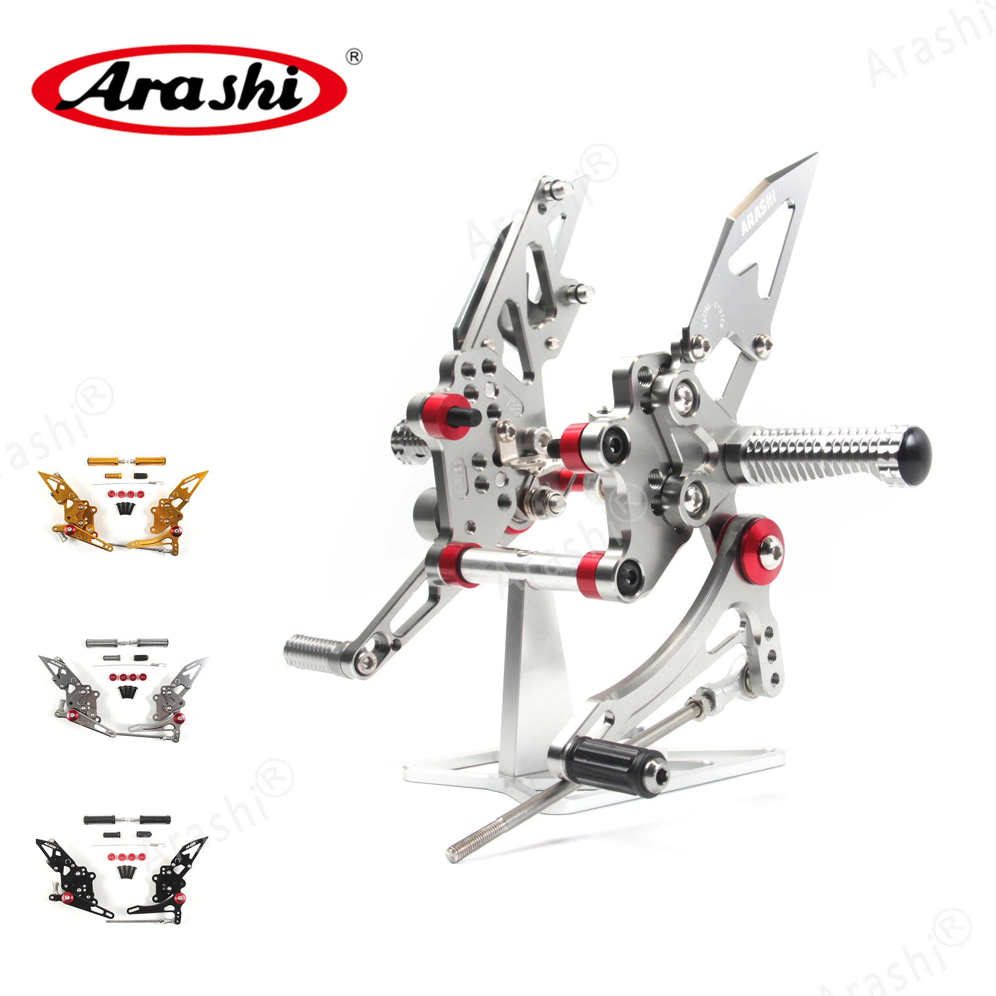 Регулируемая подставка для ног Arashi CNC NINJA 300 2013-2017 Rearset KAWASAKI EX300A задняя 2014 2015 16 |